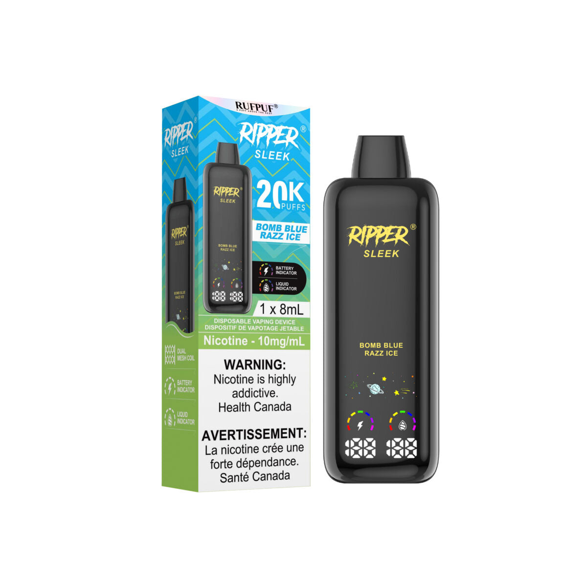 RIPPER SLEEK 20K PUFFS (10MG/ML) (AB)