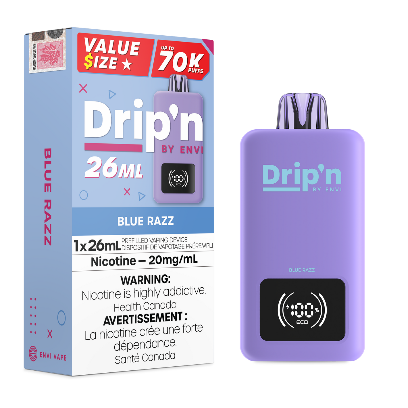 DRIP'N BY ENVI 26ML 70K PUFFS (EXCISE AB)