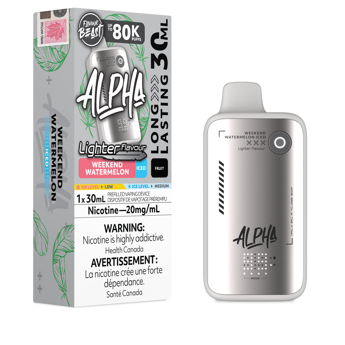 FLAVOUR BEAST ALPHA LIGHT 80K PUFFS (AB)