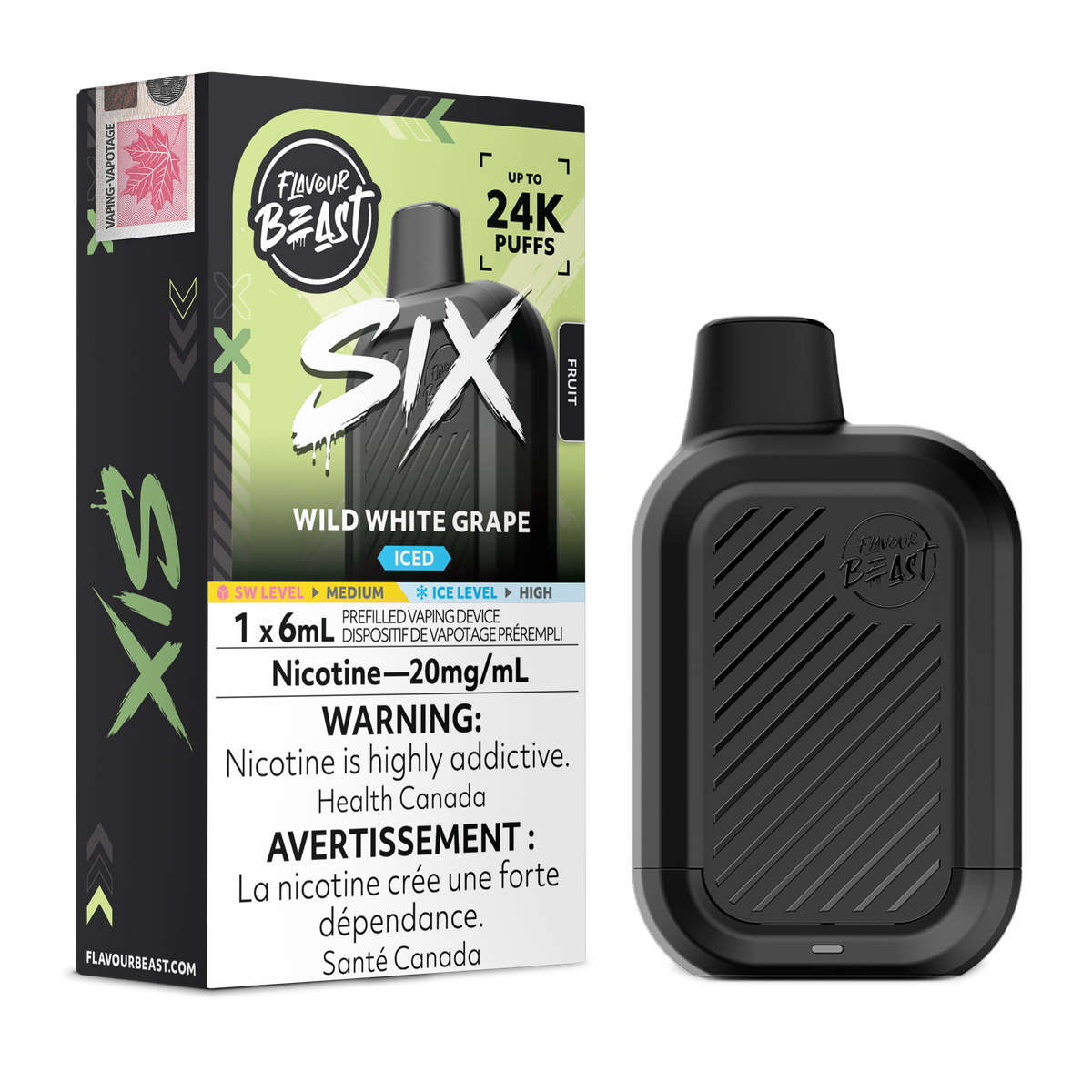 FLAVOUR BEAST SIX 24K PUFFS (AB)
