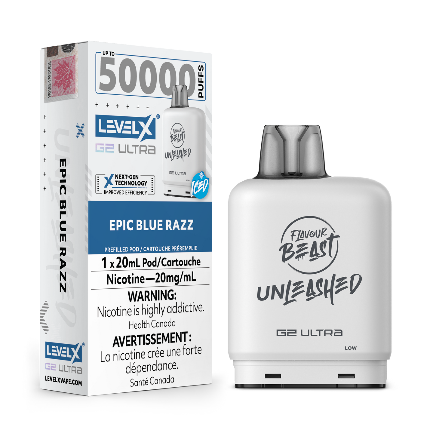 LEVEL X FLAVOUR BEAST UNLEASHED G2 ULTRA POD 50K PUFFS (EXCISE AB)