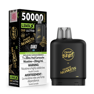LEVEL X G2 ULTRA TWELVE MONKEYS BLENDS 50K PUFFS (EXCISE AB)