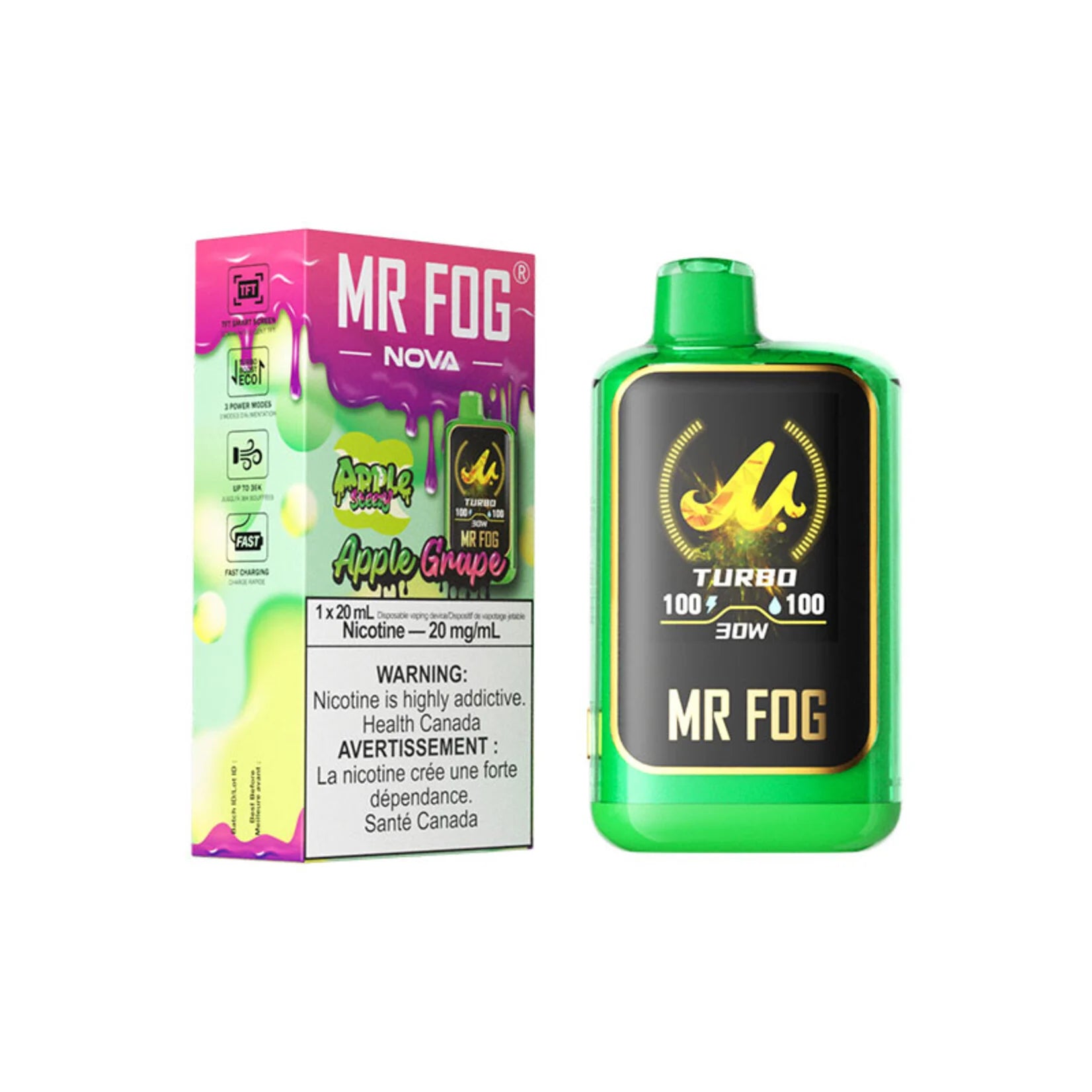 MR FOG NOVA APPLE STEEZY 36K PUFFS (EXCISE AB) MR FOG NOVA APPLE STEEZY 36K PUFFS (EXCISE AB)
